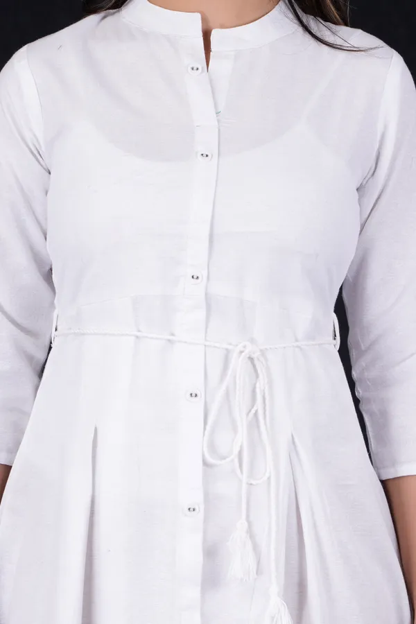 White_Khadi_Cotton_Solid_Frontslit_Kurta_for_Women