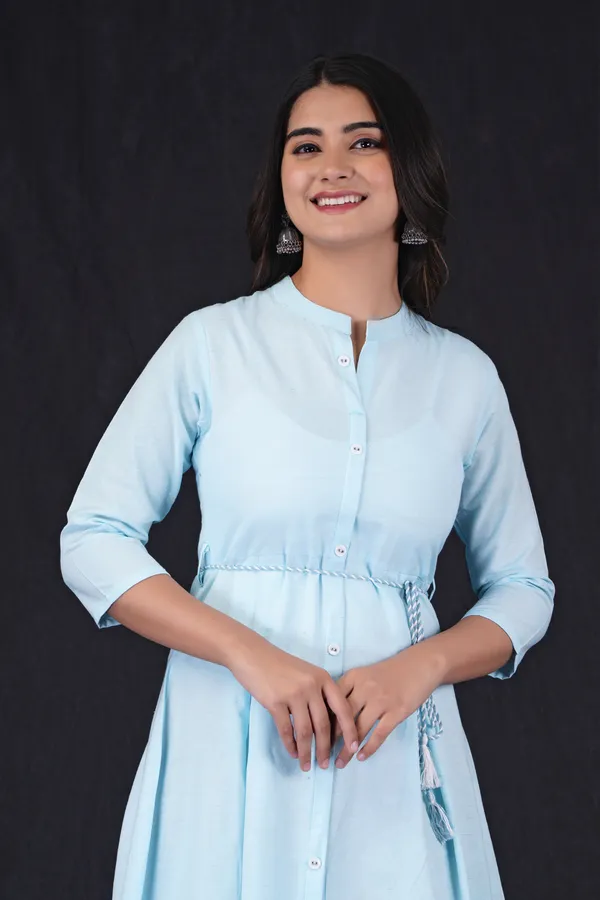 Light_Blue_Khadi_Cotton_Solid_Frontslit_Kurta_for_Women