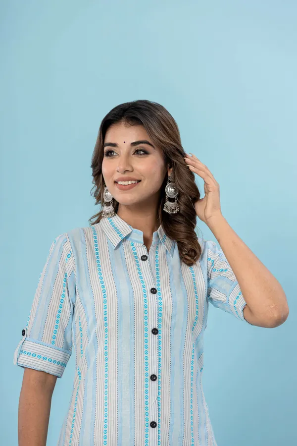 Multicolor_Cotton_Blend_Woven_Design_A-line_Kurti_for_Women