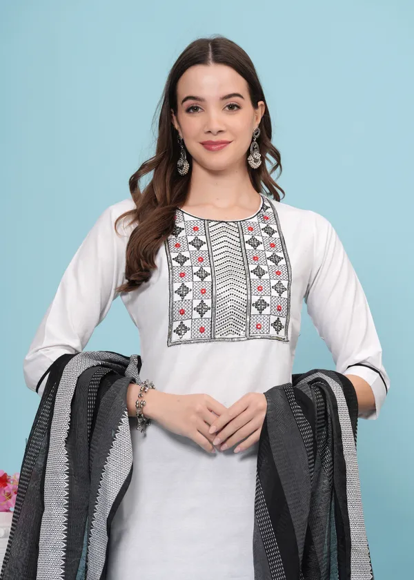 White_Cotton_Blend_Embroidered_Kurta_Pant_Dupatta_Set_for_Women