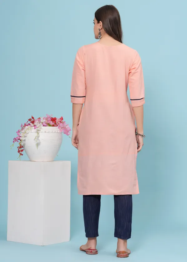 Orange_Cotton_Blend_Embroidered_Kurta_Pant_Dupatta_Set_for_Women