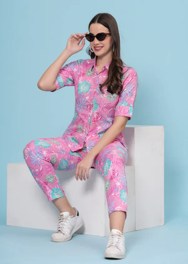 Pink_Shirt_Pant_Co-ords_Set