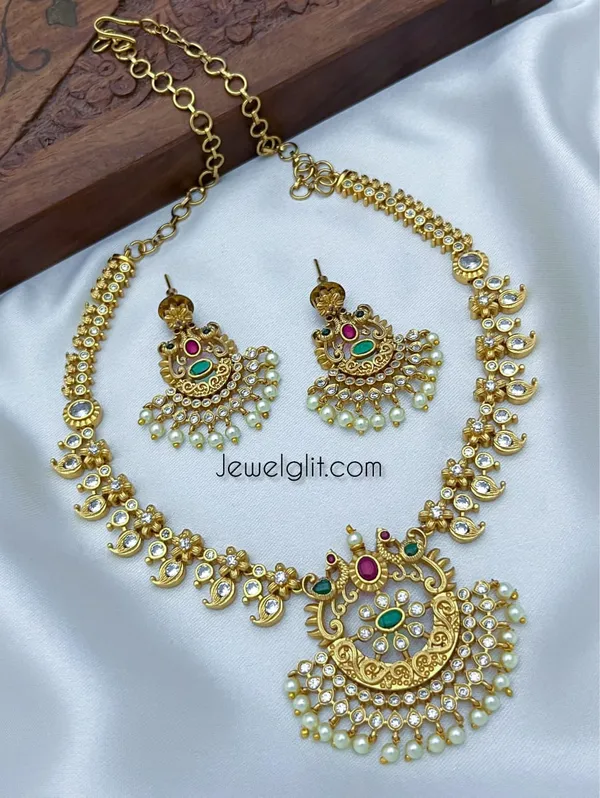 Multicolor_Brass_Alloy_Matte_Finish_American_Diamond_Necklace_Set_For_Women