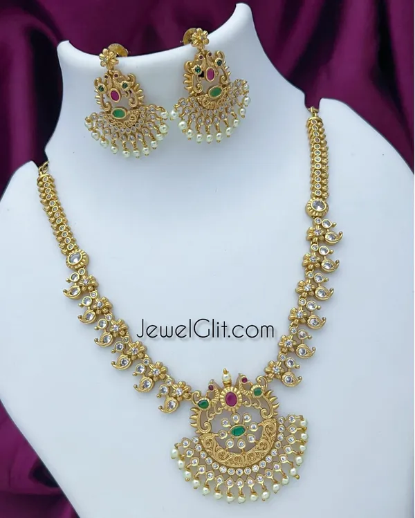 Multicolor_Brass_Alloy_Matte_Finish_American_Diamond_Necklace_Set_For_Women