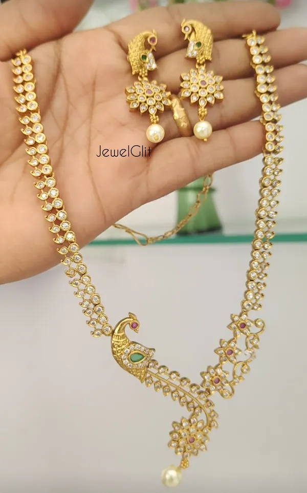 Antique_Finish_American_Diamond/_Cz_Necklace