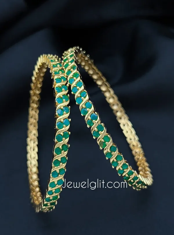 Green_Colour_Premium_Quality_Impon_Microplated_Bangle