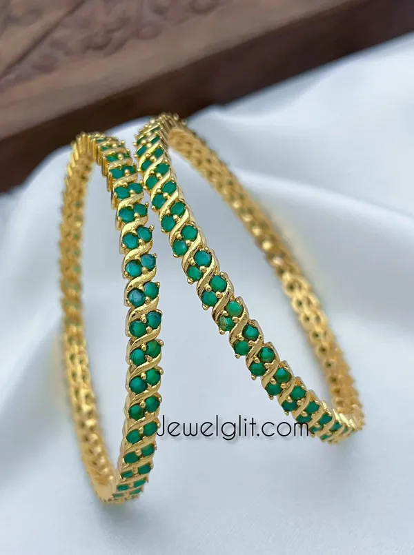 Green_Colour_Premium_Quality_Impon_Microplated_Bangle