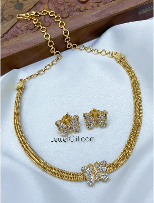 Dazzling_White_Butterfly_Necklace_Set