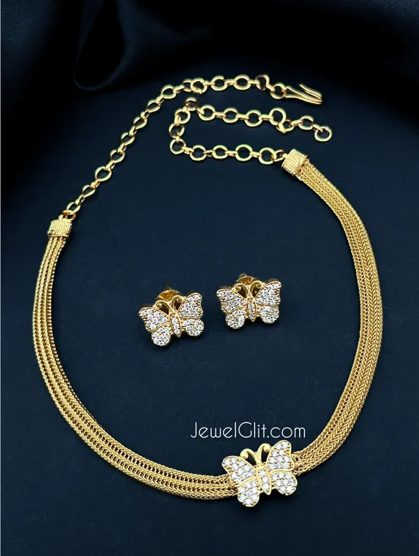 Dazzling_White_Butterfly_Necklace_Set