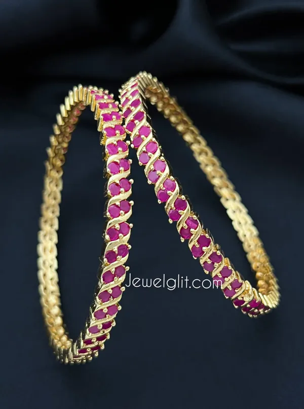 Ruby_Colour_Premium_Quality_Impon_Microplated_Bangle