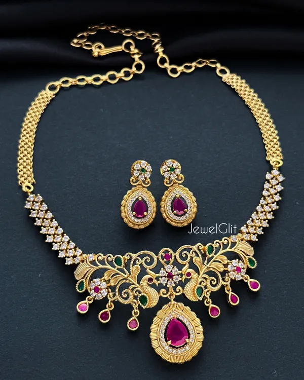 Elite_Colourful_Antique_Finish_Cute_Choker