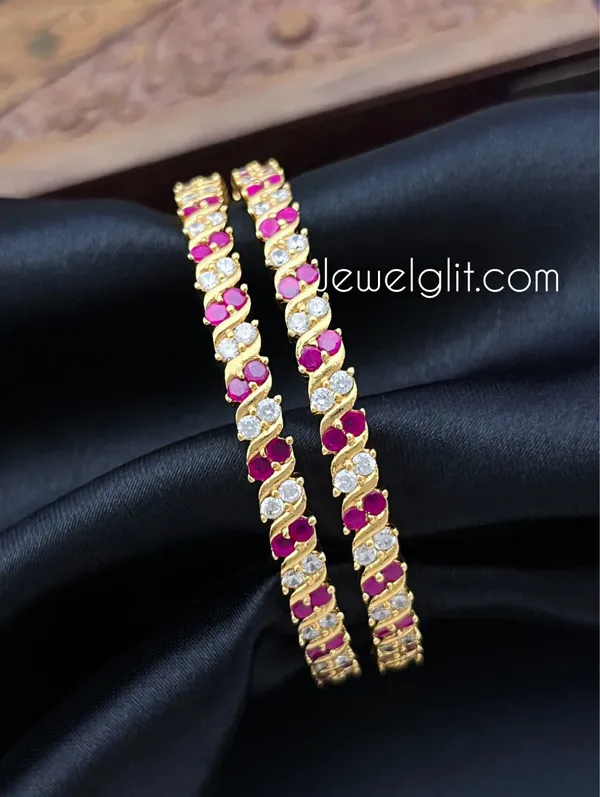 Ruby_White_Colour_Premium_Quality_Impon_Microplated_Bangle