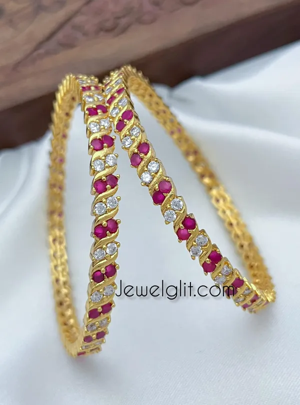 Ruby_White_Colour_Premium_Quality_Impon_Microplated_Bangle