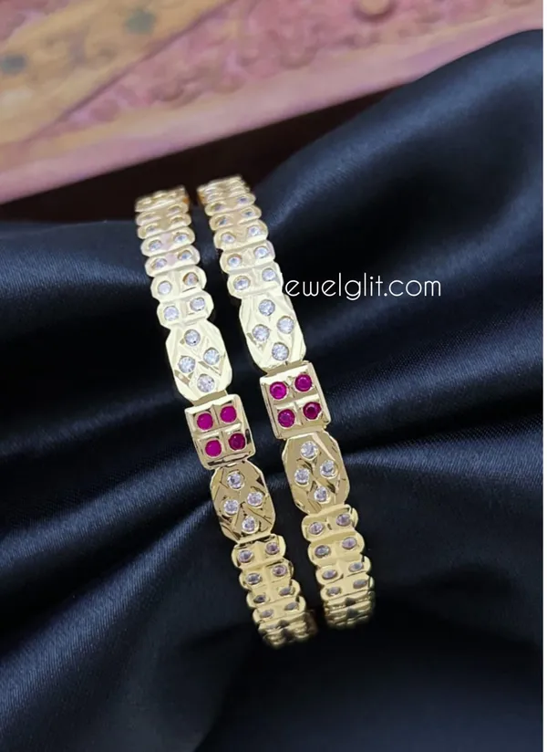 Ruby_White_Colour_Premium_Quality_Impon_Microplated_Bangle