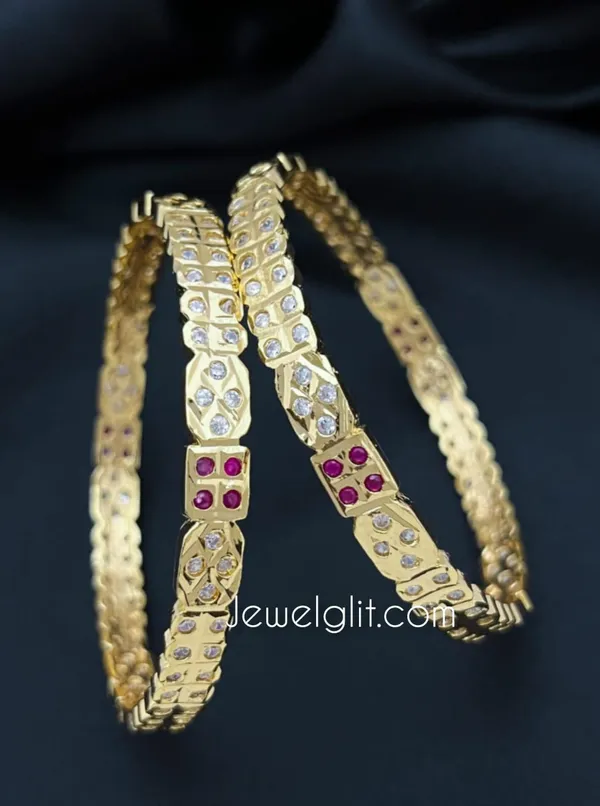 Ruby_White_Colour_Premium_Quality_Impon_Microplated_Bangle