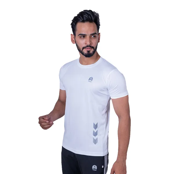 White_Polyester_Arrow_Sports_T_Shirt