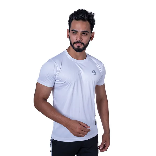 White_Polyester_Arrow_Sports_T_Shirt