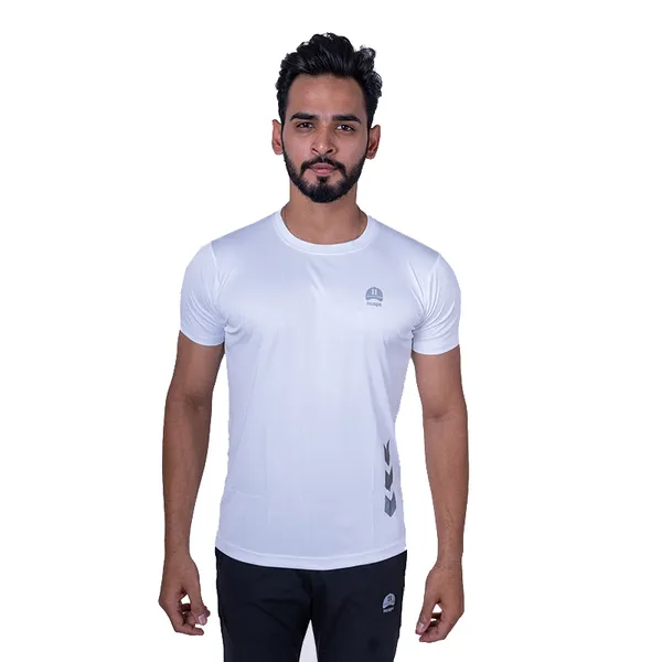 White_Polyester_Arrow_Sports_T_Shirt