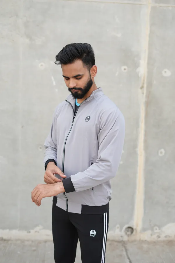 Lite_Grey_Nylon_Solid_All_Season_Windcheater