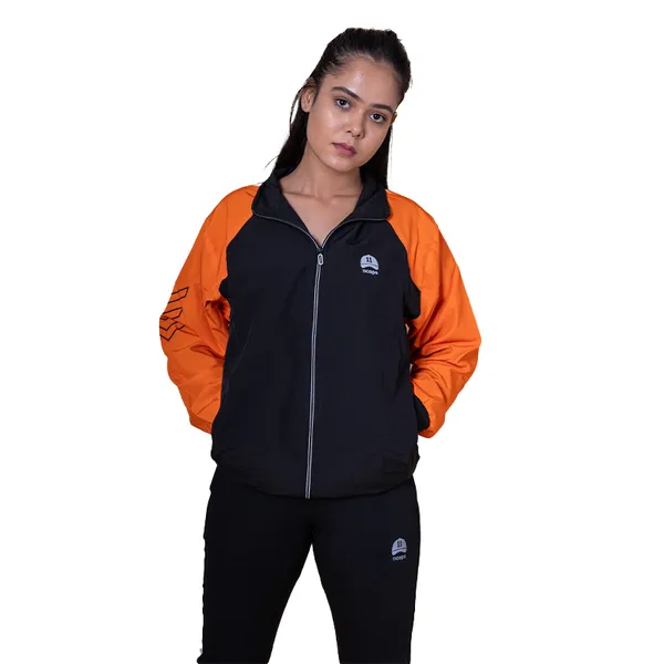Orange_Nylon_Solid_All_Season_Windcheater