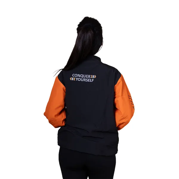 Orange_Nylon_Solid_All_Season_Windcheater