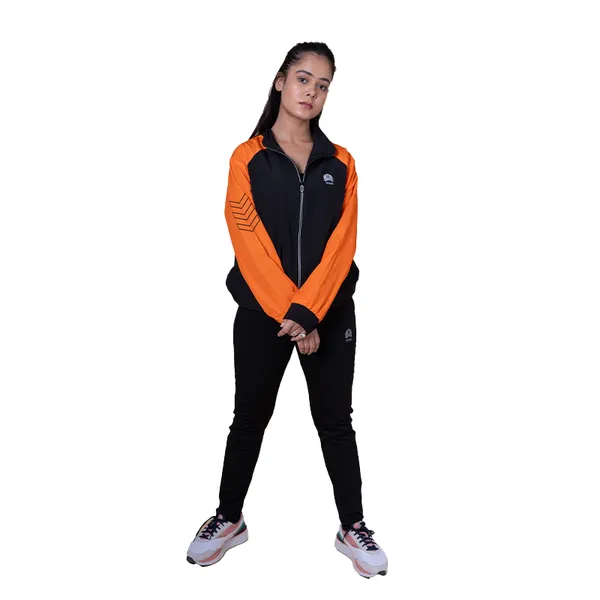 Orange_Nylon_Solid_All_Season_Windcheater