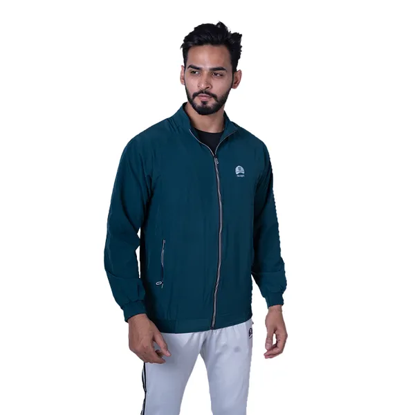 Army_Green_Nylon_Solid_All_Season_Windcheater