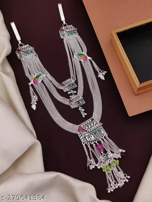 Silver kamarband designs clearance