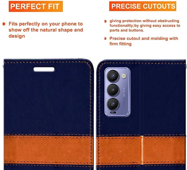 Multicolor_Artificial_Leather_Tecno_Camon_18_Back_Cover