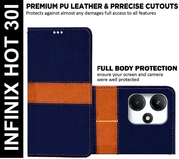 Multicolor_Artificial_Leather_Infinix_Hot_30i_Back_Cover