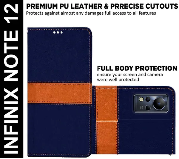 Multicolor_Artificial_Leather_Infinix_Note_12_Back_Cover