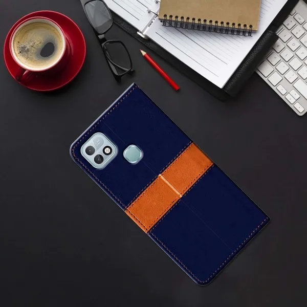 Multicolor_Artificial_Leather_Infinix_Hot_10i_Back_Cover