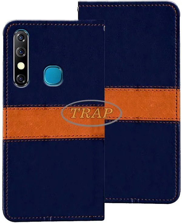 Multicolor_Artificial_Leather_Infinix_Hot_8_Flip_Cover