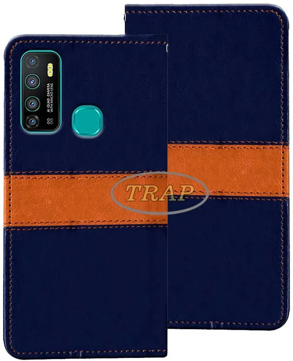Multicolor_Artificial_Leather_Infinix_Hot_9_Flip_Cover
