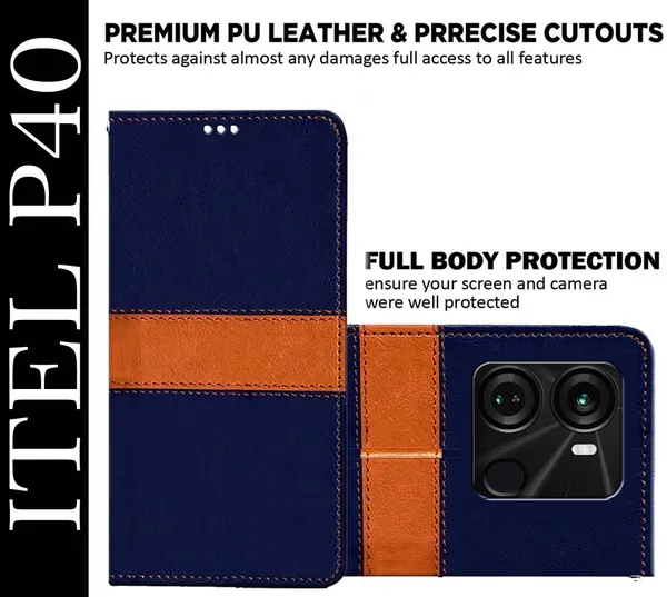 Multicolor_Artificial_Leather_Itel_P40_Back_Cover