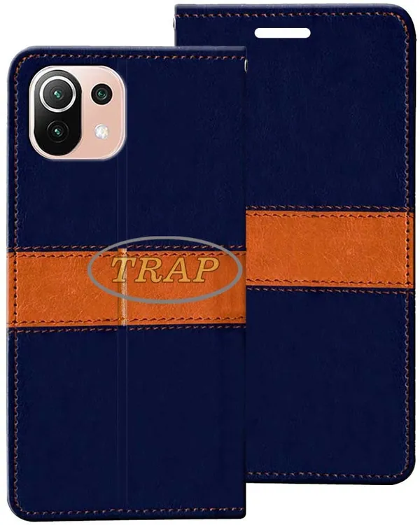 Multicolor_Artificial_Leather_Mi_11_Lite_Ne_5G_Back_Cover