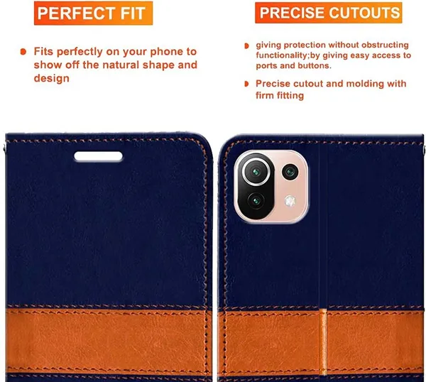 Multicolor_Artificial_Leather_Mi_11_Lite_Ne_5G_Back_Cover
