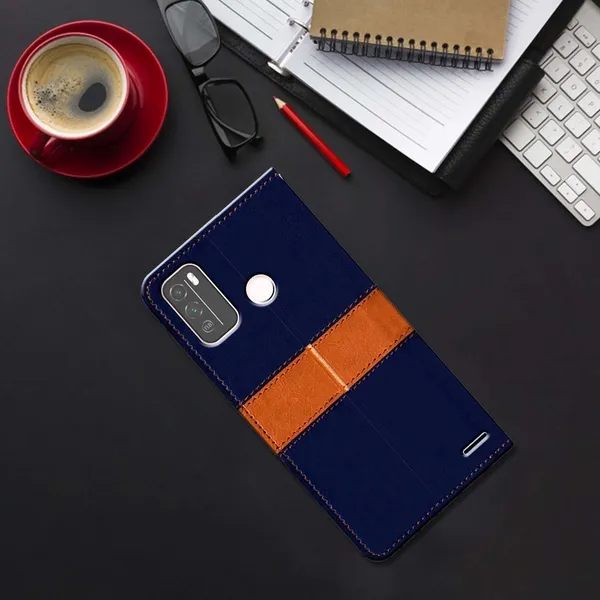 Multicolor_Artificial_Leather_Micromax_IN_1B_Back_Cover