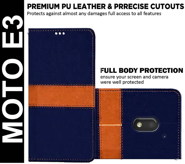 Multicolor_Artificial_Leather_Moto_E3_Back_Cover