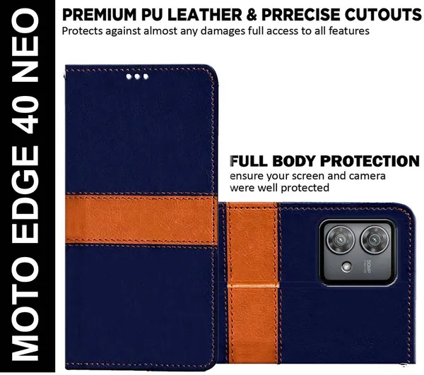 Multicolor_Artificial_Leather_Moto_Edge_40_Neo_Back_Cover