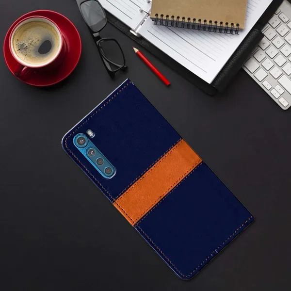 Multicolor_Artificial_Leather_Moto_One_Fusion_Plus_Flip_Cover