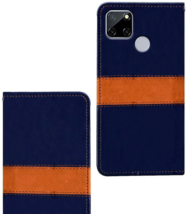 Multicolor_Artificial_Leather_Narzo_30A_Flip_Cover