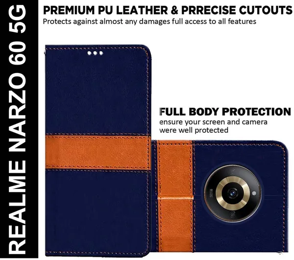 Multicolor_Artificial_Leather_Realme_Narzo_60_5G_Flip_Cover