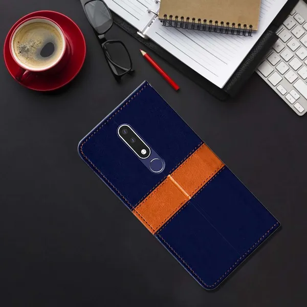 Multicolor_Artificial_Leather_Nokia_3.1_Plus_Back_Cover