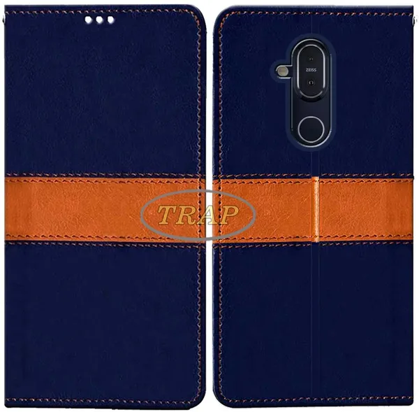 Multicolor_Artificial_Leather_Nokia_8.1_Flip_Cover
