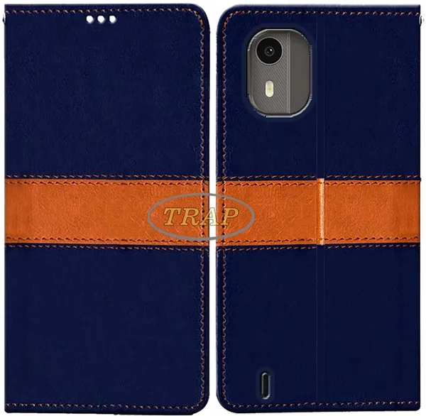 Multicolor_Artificial_Leather_Nokia_C12_Pro_Back_Cover