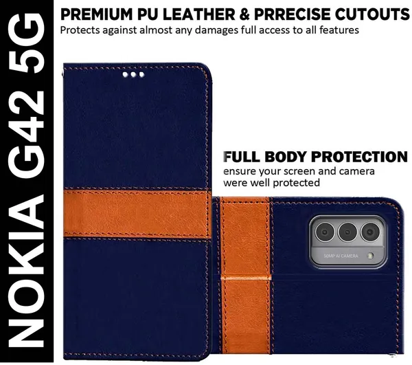 Multicolor_Artificial_Leather_Nokia_G42_5G_Back_Cover