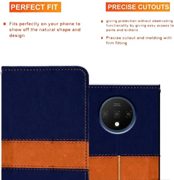 Multicolor_Artificial_Leather_OnePlus_7T_Flip_Cover