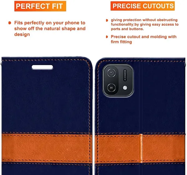 Multicolor_Artificial_Leather_Oppo_A16E_Back_Cover