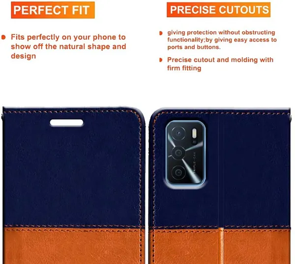 Multicolor_Artificial_Leather_Oppo_A16_Back_Cover